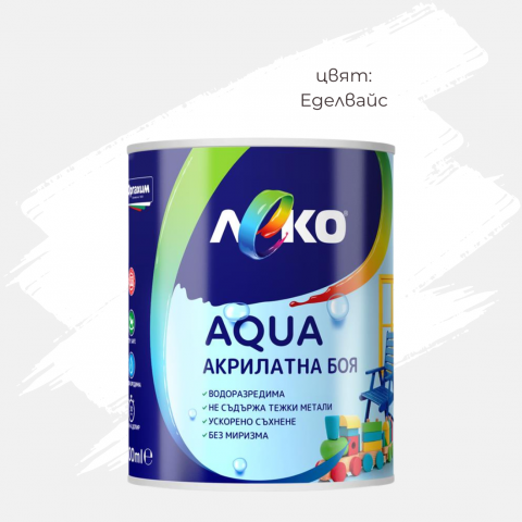 Леко Aqua гланц Еделвайс 0.6л - Бои за метал