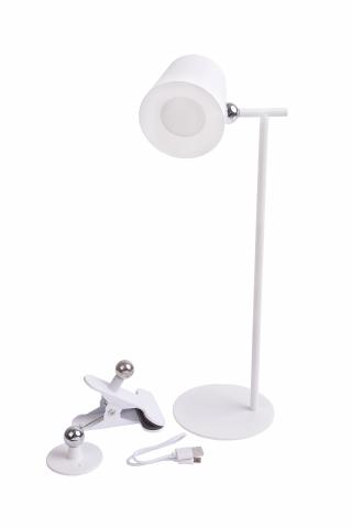 LED настолна лампа 3в1 MAZE 2W CCT 180lm димируема бяла, с USB - Лампи за бюро