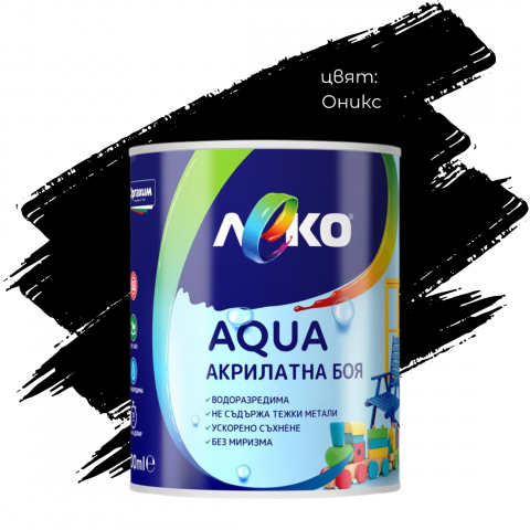 Леко Aqua гланц Оникс 0.6л - Бои за метал