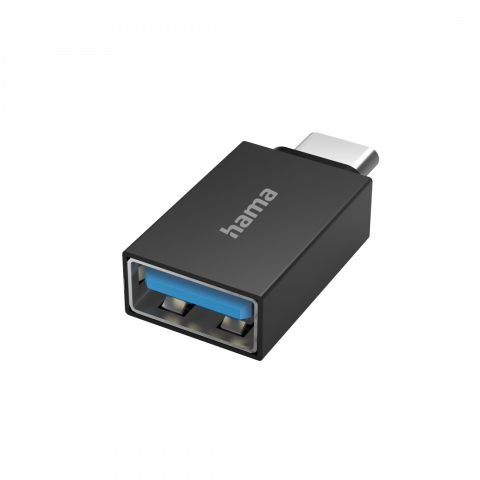 Адаптер HAMA OTG USB-C мъжко USB 3.2 Gen 1-USB A женско - Кабели и адаптери тв & аудио