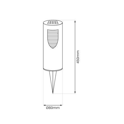 Соларен стик  Mike 0.06W LED 3000K IP44, снимка 5 - Соларни лампи