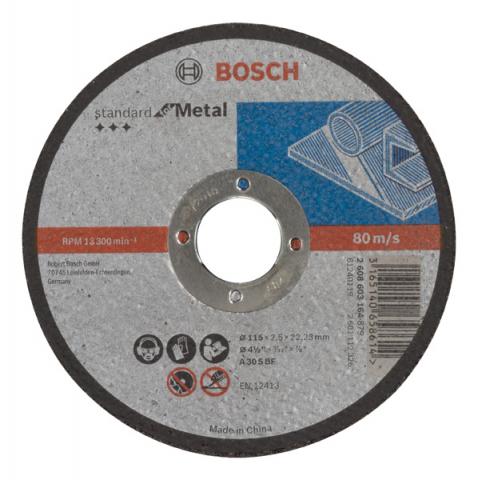 Диск за рязане на метал BOSCH 115x22,23x2,5 мм - Дискове за рязане на метал