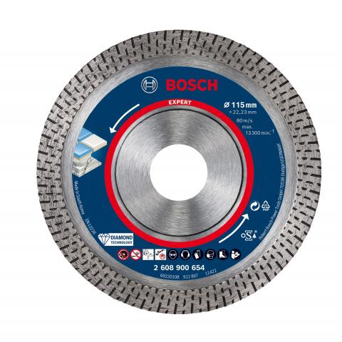 Диамантен диск за рязане Bosch EXPERT HardCeramic 115 мм - Диамантени дискове