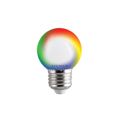 LED крушка G45 0,5W E27 RGB 60lm - Лед крушки е27