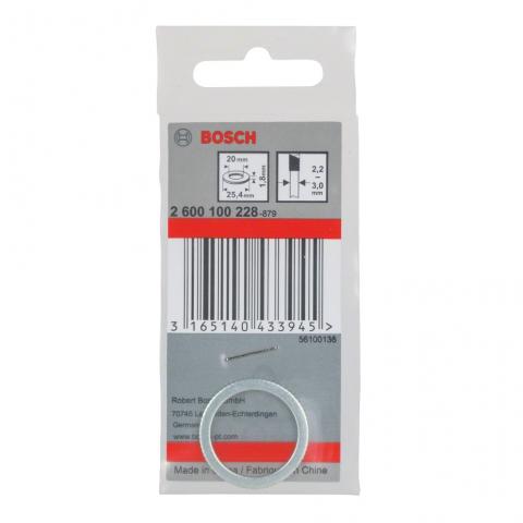 Редуциращ пръстен Bosch за диск за циркуляр 25.4x20x1.8 мм, снимка 2 - Циркулярни дискове