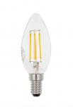 LED крушка филамент E14 C35 4W 540lm 6400K, свещ