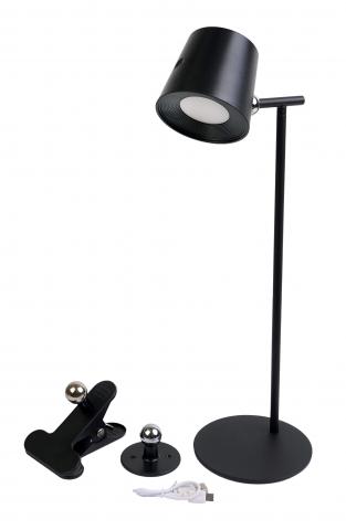 LED настолна лампа 3в1 MAZE 2W CCT 180lm димируема черна, с USB - Лампи за бюро