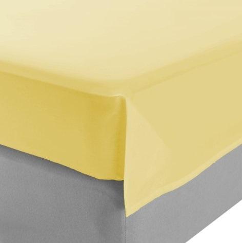 Долен чаршаф двоен 220x240 жълт - Калъфки, чаршафи, пликове