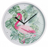 Часовник Фламинго 26.4 см бял