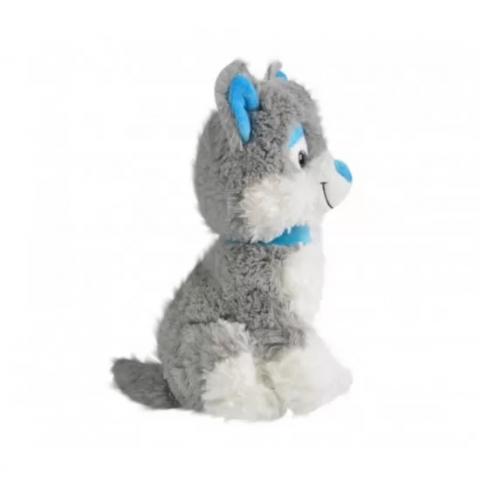 Плюшено куче хъски със сини очи 28см, снимка 2 - Плюшени коледни играчки